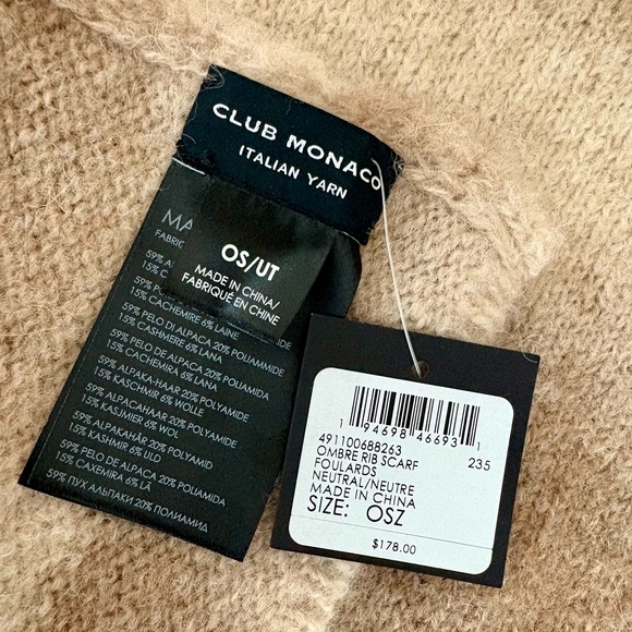 Club Monaco ombré scarf (Brand New) - Picture 4 of 4